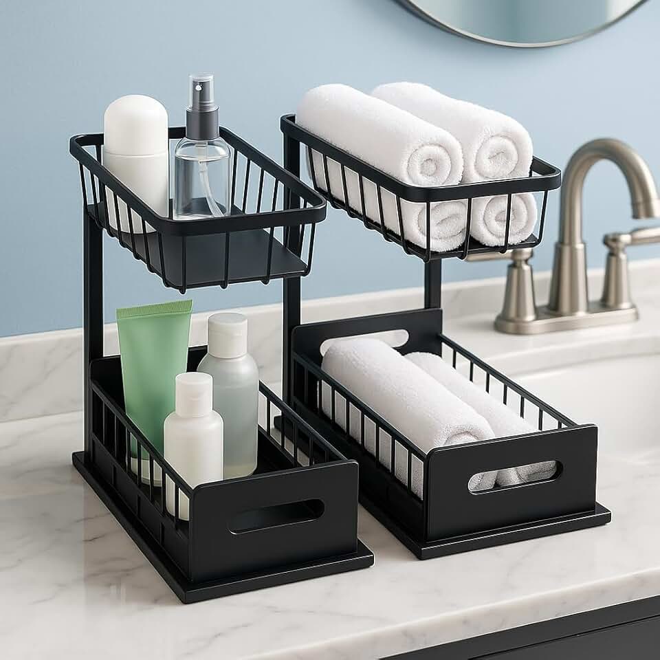 Two-Tier Under Sink Organizer Set