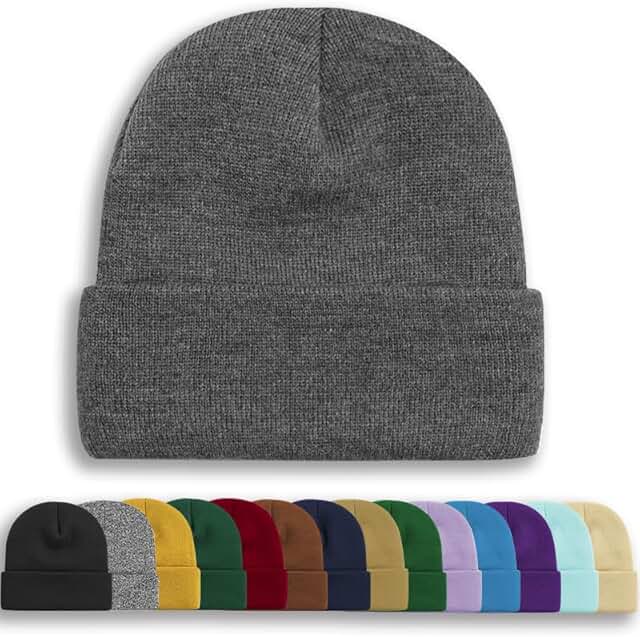 Unisex Knitted Winter Beanie for Men and Women