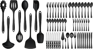 8-Piece Silicone Cooking Utensil Set for Nonstick Cookware
