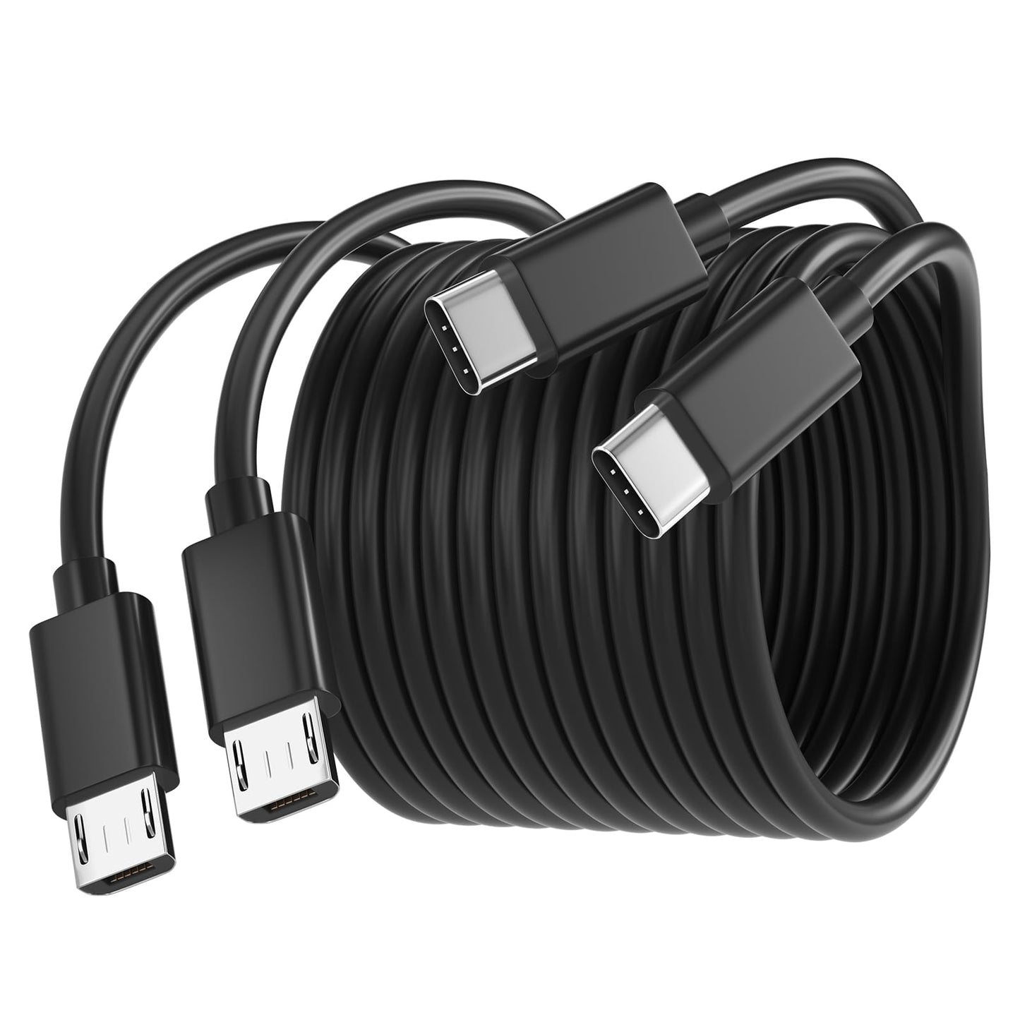 USB-C to Micro USB Charging Cable 2-Pack