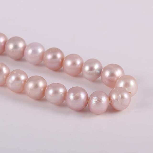 Natural purple freshwater pearl beads, 5-6mm, 14.2 inches