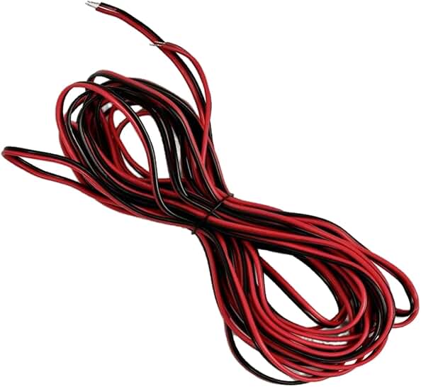 20 Gauge Silicone Wire, 66 ft, Red and Black