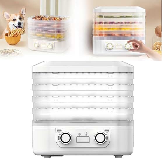 5-Layer Food Dryer with Adjustable Timer and Temperature