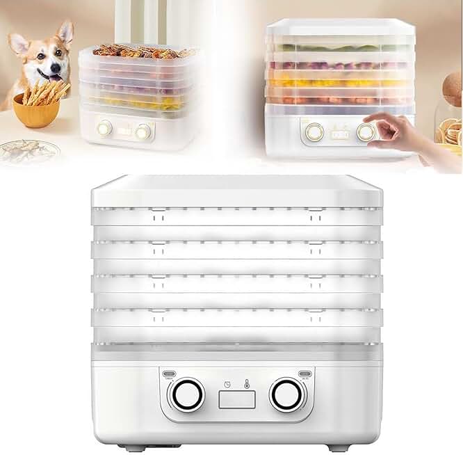 5-Layer Food Dryer with Adjustable Timer and Temperature