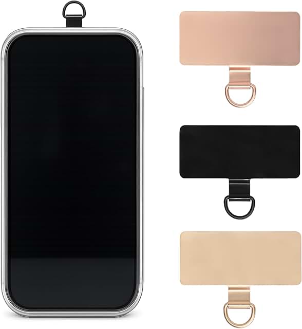 Slim phone tether tabs for full-cover cases