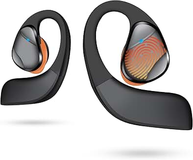 Open Ear Bluetooth Headphones with Touch Control and Long Battery Life