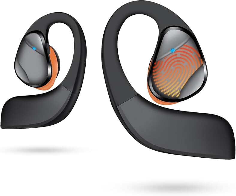 Open Ear Bluetooth Headphones with Touch Control and Long Battery Life