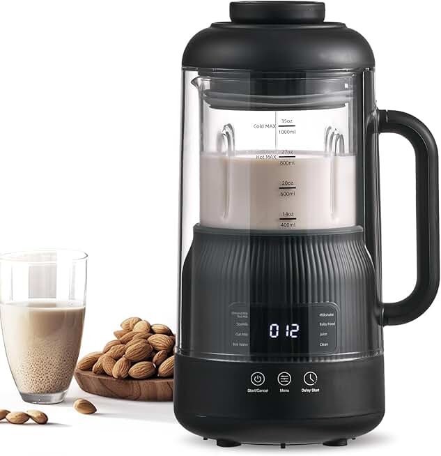 8-in-1 Nut Milk Maker with Self-Cleaning and Delay Start