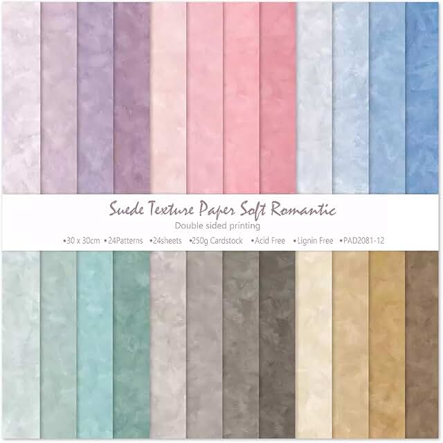 Bright Colored Double-Sided Cardstock Pack, 24 Sheets