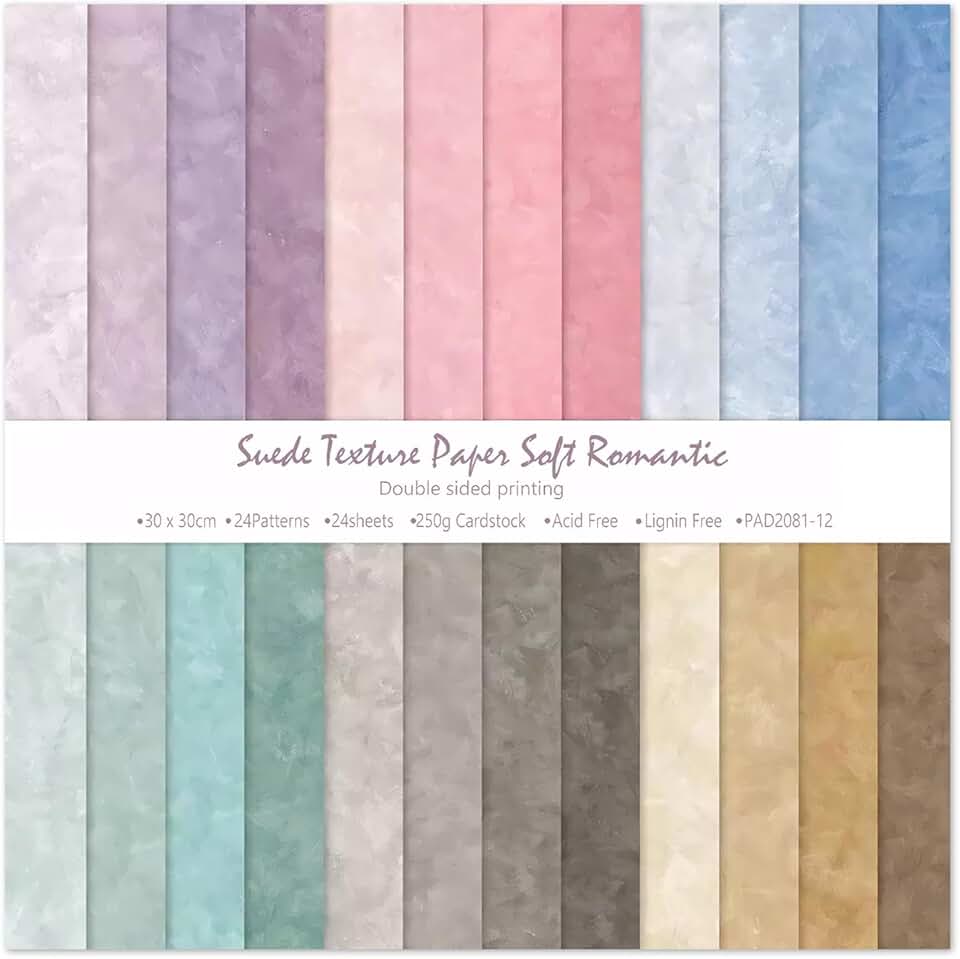 Bright Colored Double-Sided Cardstock Pack, 24 Sheets