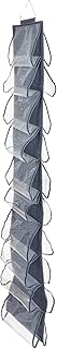 Over-the-Door Cotton and Plastic Shoe Organizer with 20 Pockets