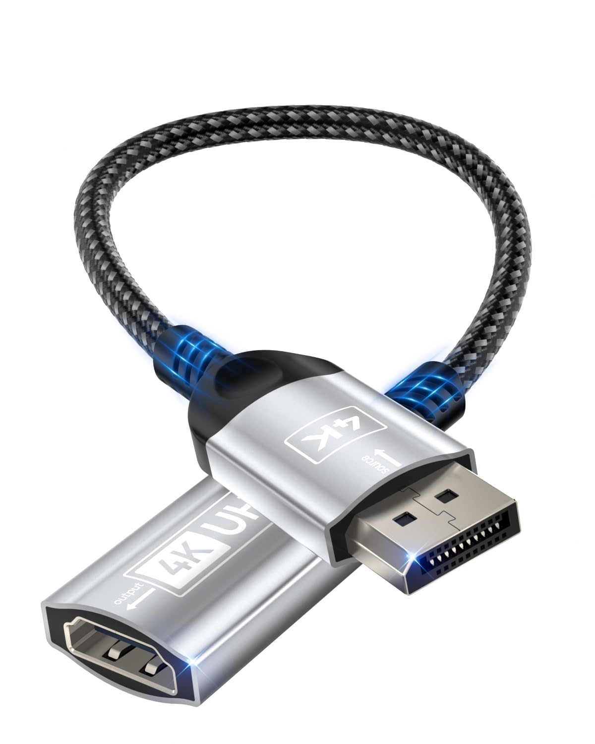 4K DisplayPort to HDMI Adapter, Male to Female