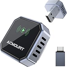 Wireless CarPlay & Android Auto Adapter, Fast Auto-Connect
