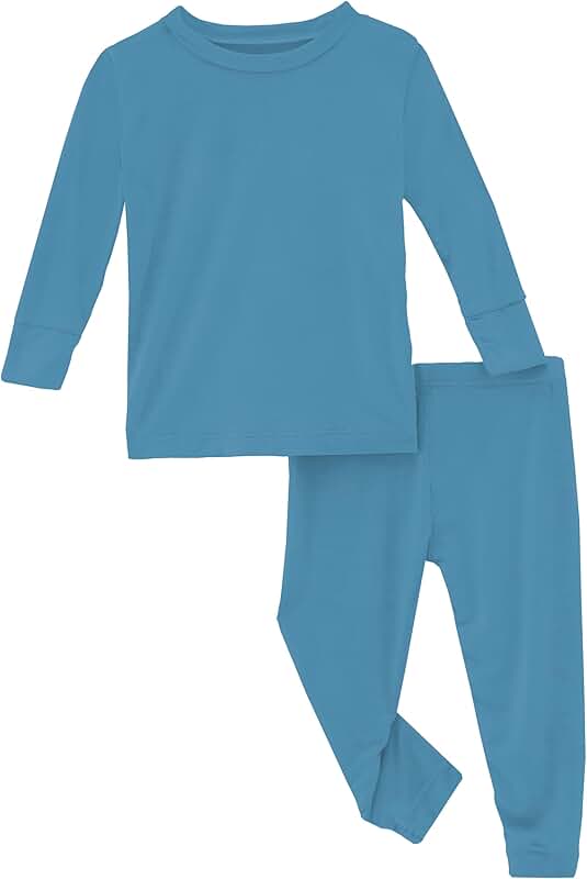 Solid Color Pajama Set for Babies and Kids