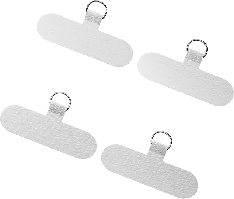 Set of four thin, heavy-duty phone lanyard tabs