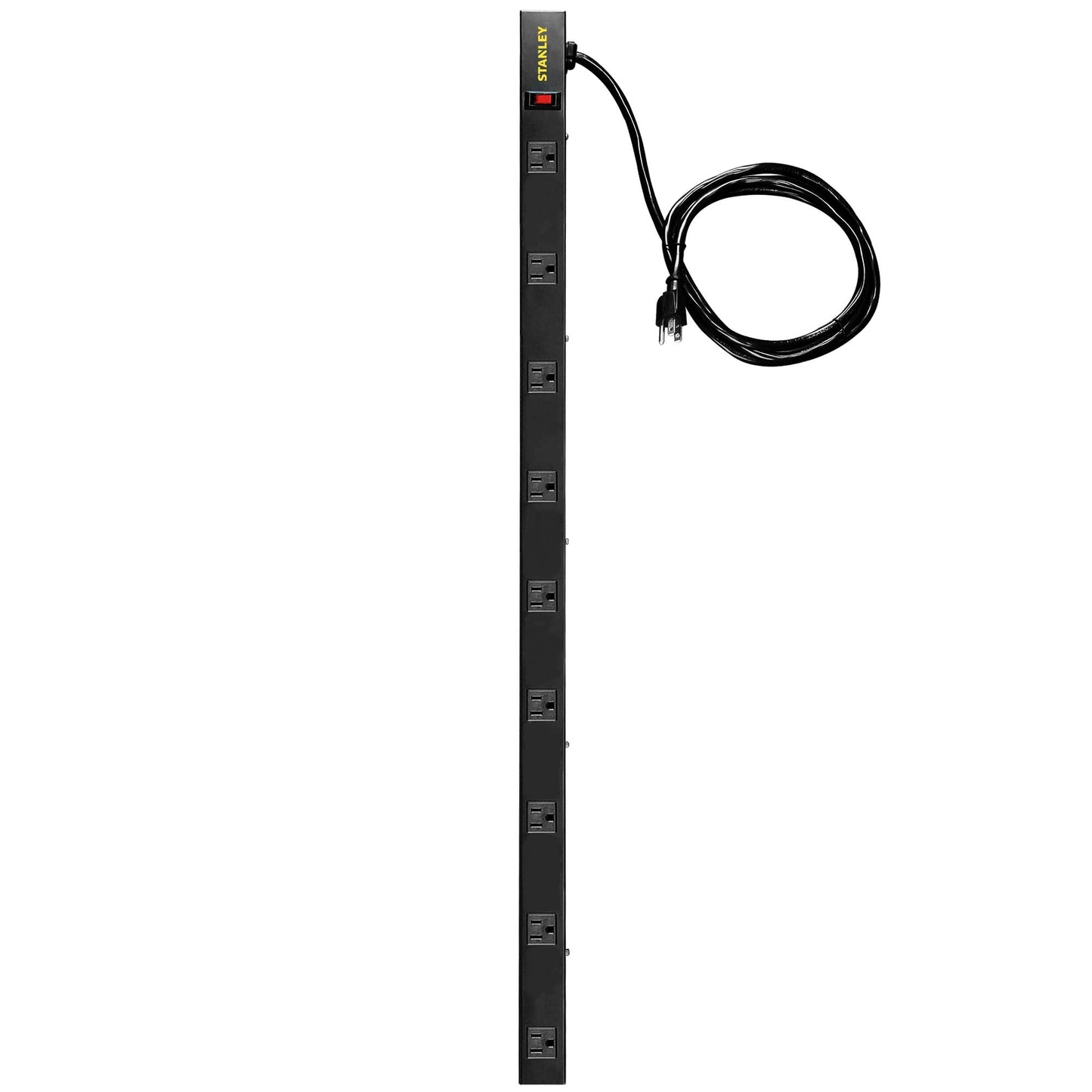 31610 SurgeMax Pro 9 Outlet Metal Surge Protector, Black, 6 ft