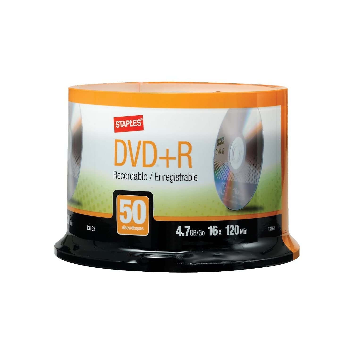 623598 4.7Gb DVD+R Spindle 50/Pack (13163)