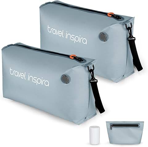 Travel Vacuum Bags with Wireless Pump (2 Pack)