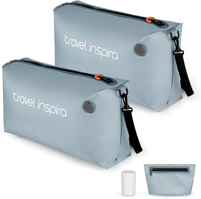 Travel Vacuum Bags with Wireless Pump (2 Pack)