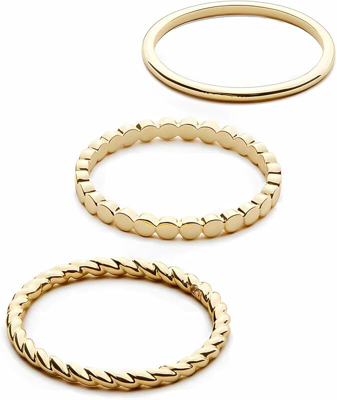 Dainty 14K Gold Filled Stacking Ring for Women