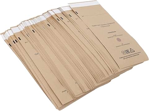 100 Pcs Self Sealing Cleaning Pouches, 100x200mm