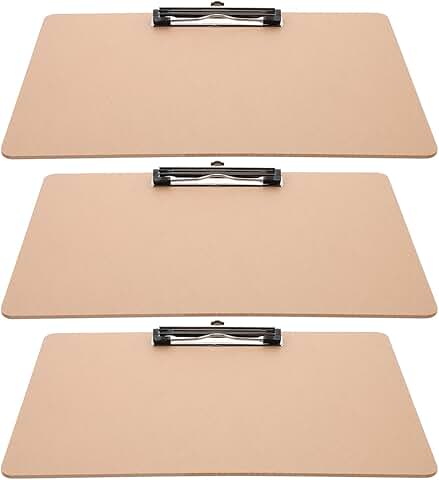 3-Pack Portable Clipboard for Office and School