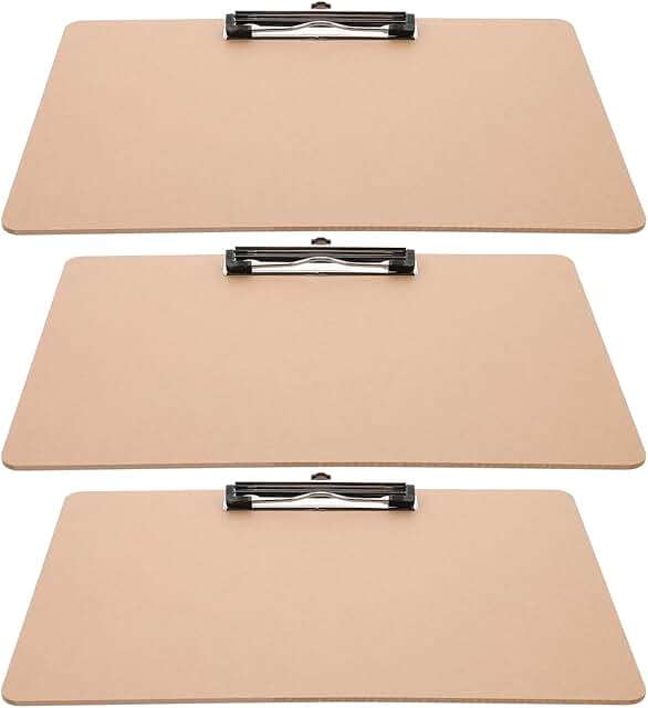 3-Pack Portable Clipboard for Office and School