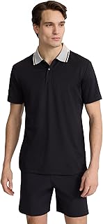 Men's Short Sleeve Color-Block Polo
