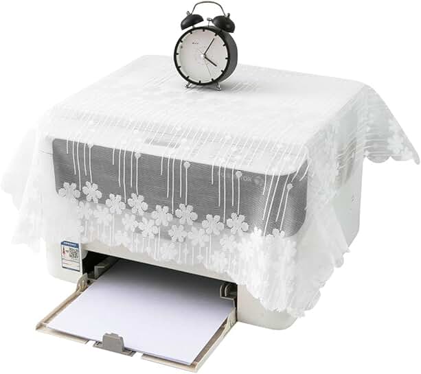 Vintage Floral Lace Dust Cover for Printer