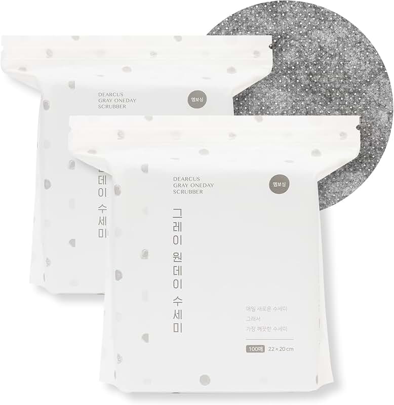 Gray One Day Scrubber Dishcloths, 2 Pack