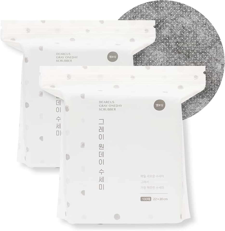 Gray One Day Scrubber Dishcloths, 2 Pack