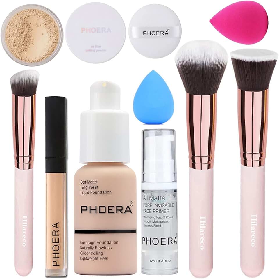 Full Coverage Makeup Kit with Brushes