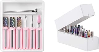 Nail Drill Bit Set with Organizer and 7 Bits