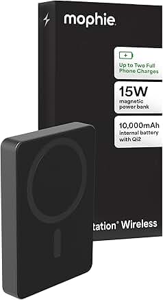 Slim 10,000mAh Wireless Power Bank with Fast Charging