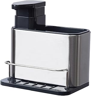 Kitchen Soap Dispenser with Sponge and Brush Holders