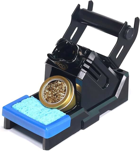 Advanced Heat-Resistant Soldering Iron Holder with Storage