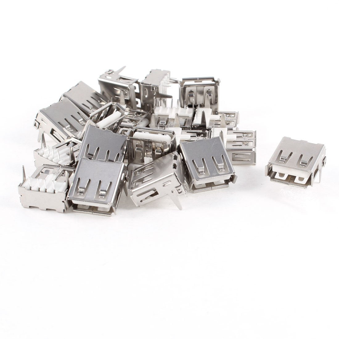 20 USB Type A Female 4-Pin DIP Connectors