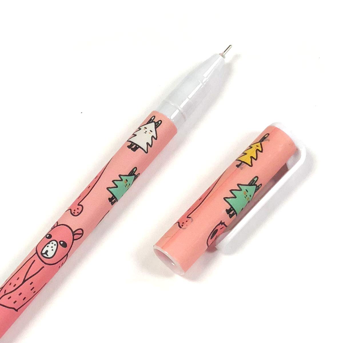Set of 10 Cute Gel Ink Pens with Fine Point