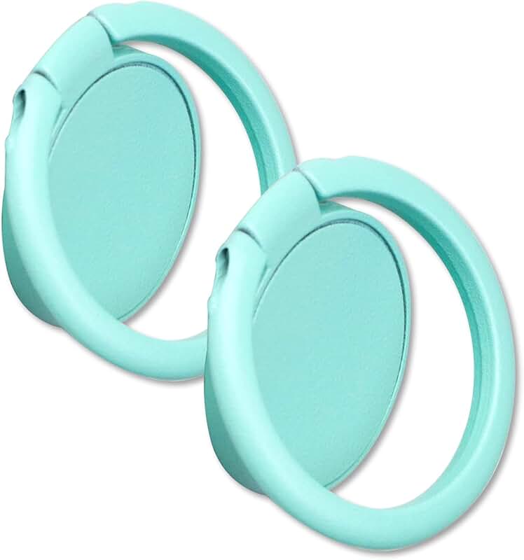 Two Matte Finish Round Phone Ring Holders