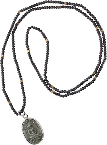 Natural Stone Buddha Pendant Necklace for Women