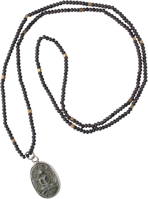 Natural Stone Buddha Pendant Necklace for Women