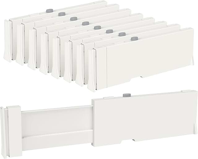 25 Clear Plastic Drawer Organizers and Dividers Set