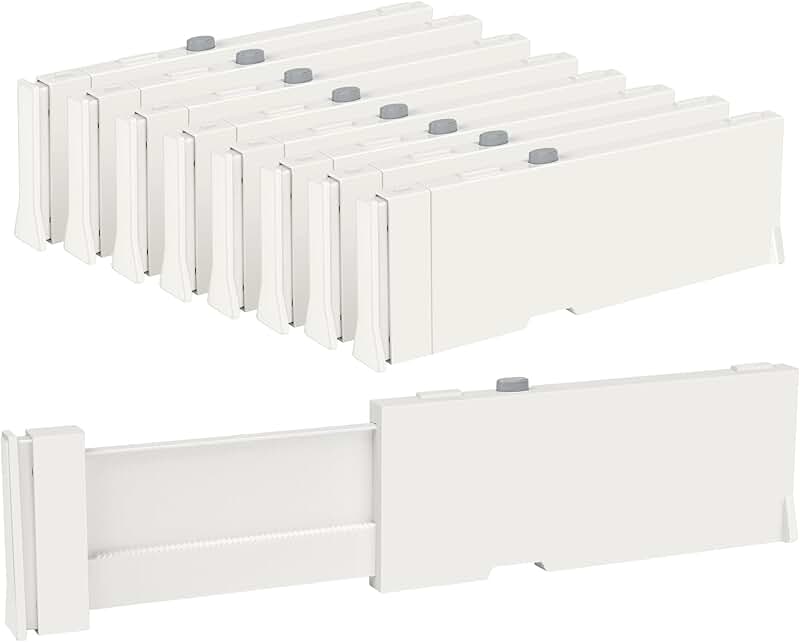 25 Clear Plastic Drawer Organizers and Dividers Set