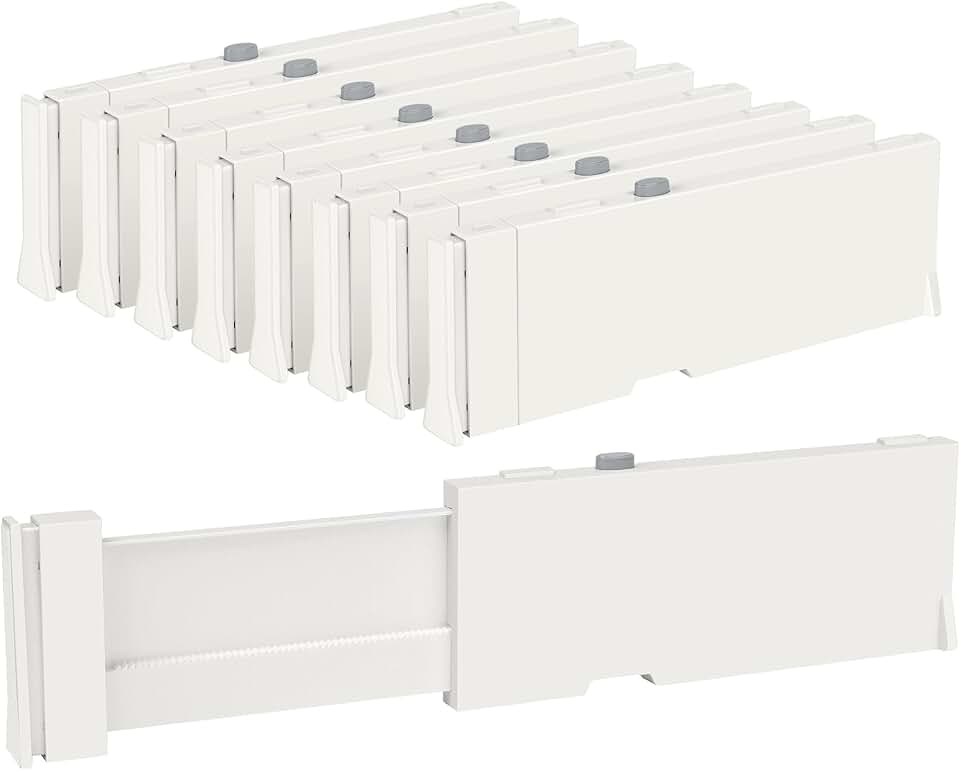 25 Clear Plastic Drawer Organizers and Dividers Set
