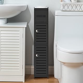 Small Bathroom Over Toilet Storage Cabinet with Shelves