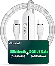 USB C Cable with 4G WiFi Hotspot and Data Plan