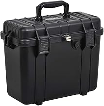 All Weather Waterproof Camera Case with Foam, Black, 16x9x13 inches
