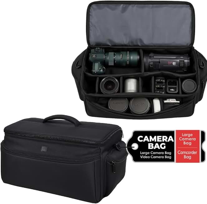 Large Water-Resistant Gadget Bag with Padding
