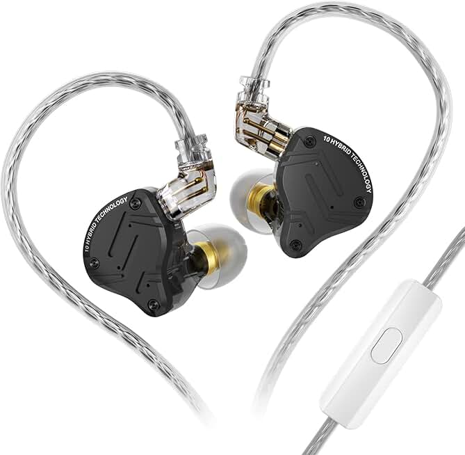 In-Ear Monitor Headphones with 4BA+1DD Drivers