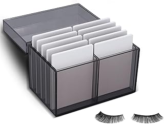 10-Layer Acrylic Eyelash Storage Box with Magnetic Bottom